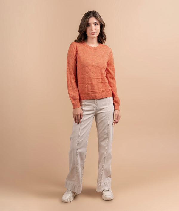 Chompa En-Laces - Naranja Jaspeado