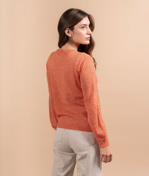 Chompa En-Laces - Naranja Jaspeado