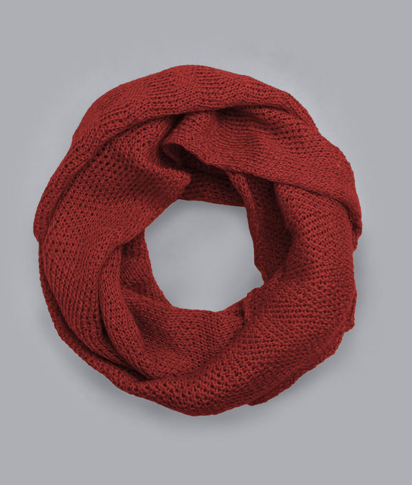 Rojo Cereza Infinity Scarf