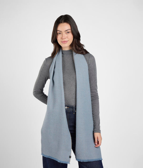 Little Espigas Motif Scarf  - Azul celestial
