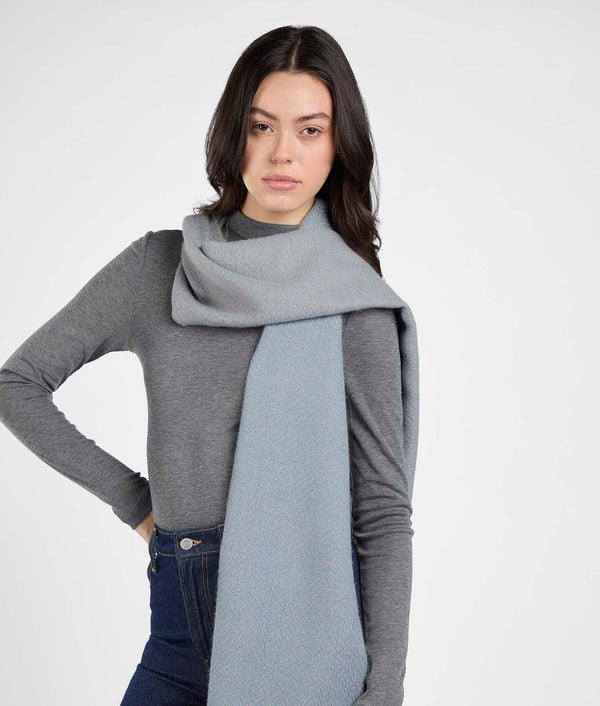 Little Espigas Motif Scarf  - Azul celestial