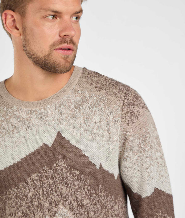 Chompa Ausangate - Beige y Coco Tostado