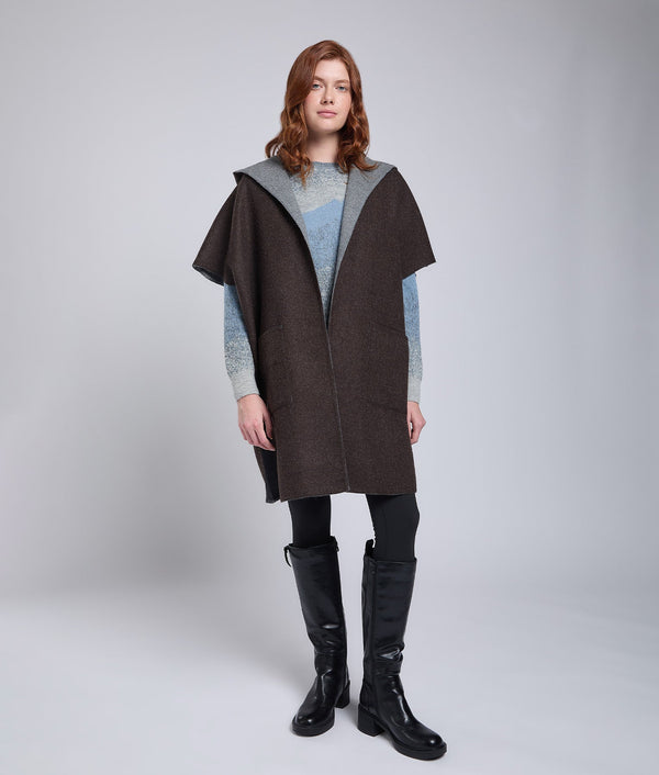 Abrigo Reversible de Corte Pullover