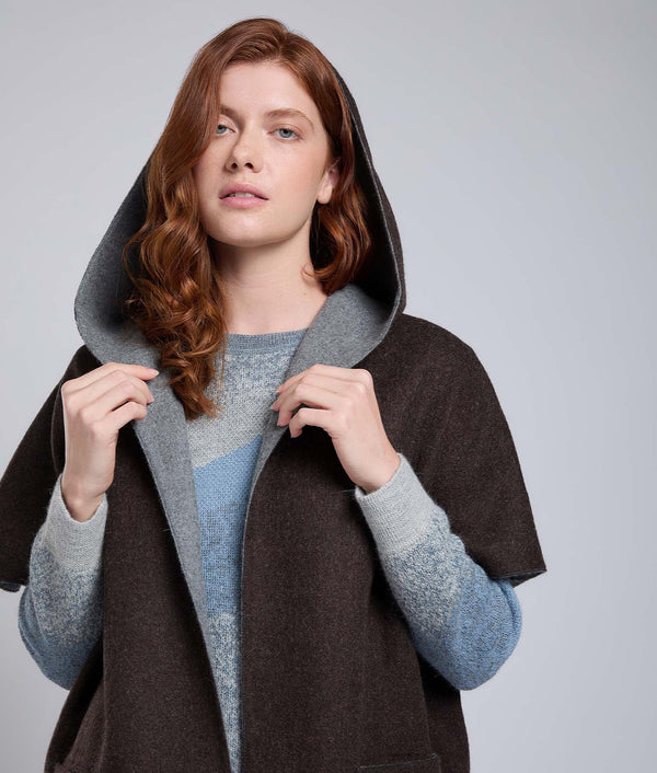 Abrigo Reversible de Corte Pullover