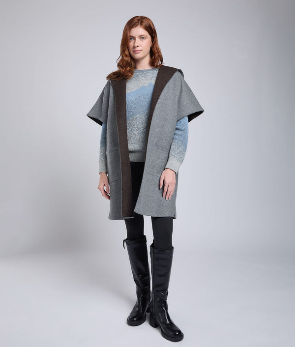Abrigo Reversible de Corte Pullover