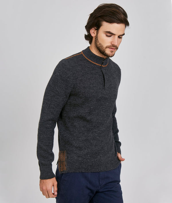 Chompa Varcity Chompa Mock Neck – Patapampa Peru