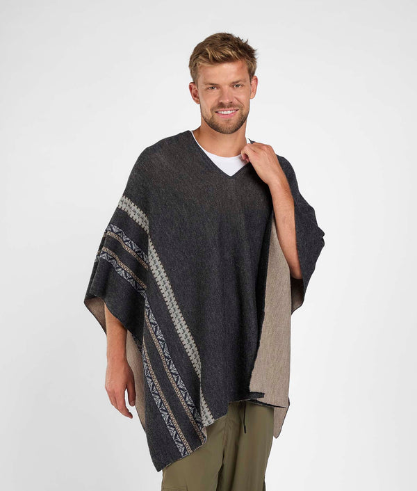 Poncho Journey Reversible - Baby Alpaca