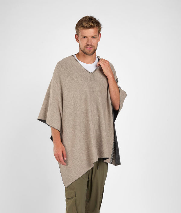Poncho Journey Reversible - Baby Alpaca