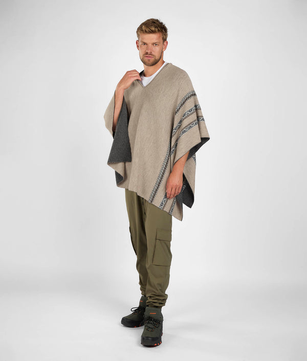 Poncho Journey Reversible - Baby Alpaca