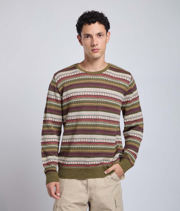 Chompa Cuello Redondo Jacquard All Over