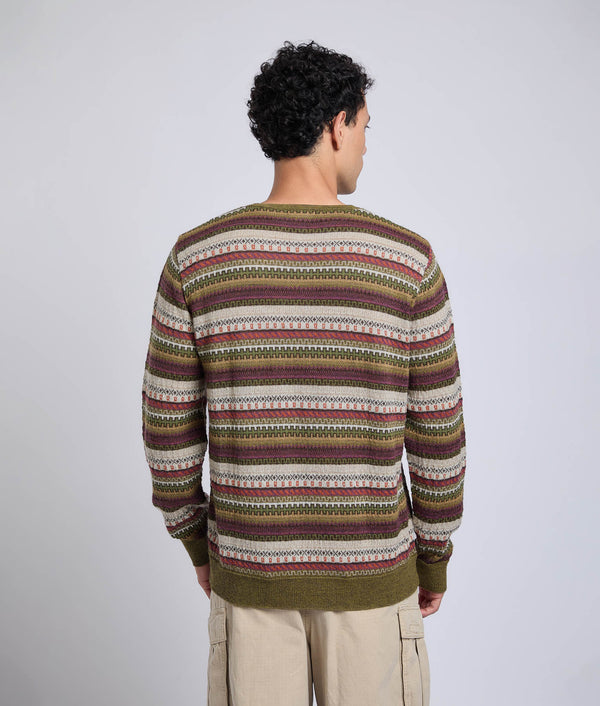 Chompa Cuello Redondo Jacquard All Over