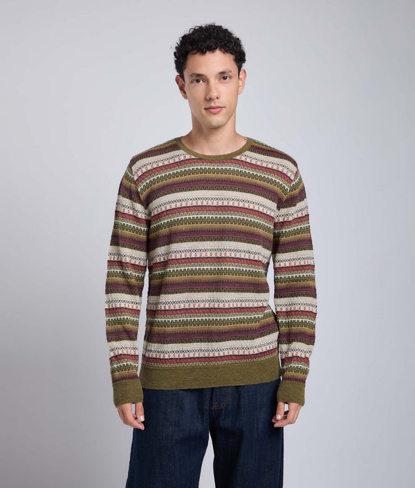 Chompa Cuello Redondo Jacquard All Over