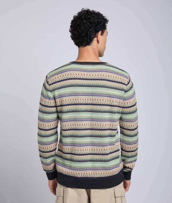 Chompa Cuello Redondo Jacquard All Over