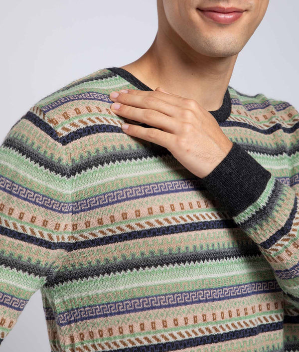 Chompa Cuello Redondo Jacquard All Over