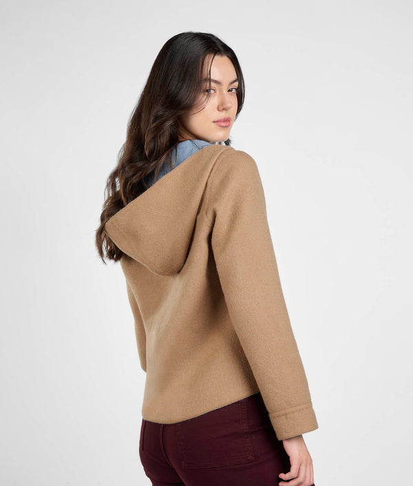 Casaca Reversible - Azul Empolvado & Almendra Dorada