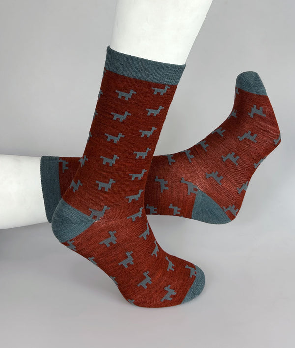 Medias Hombre Llamas Caminantes