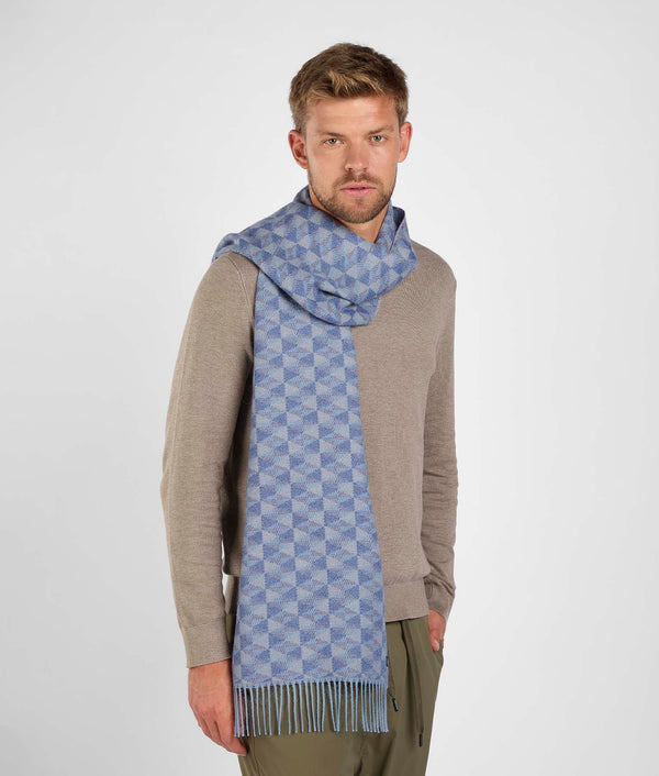 One sided scarf - azul balada
