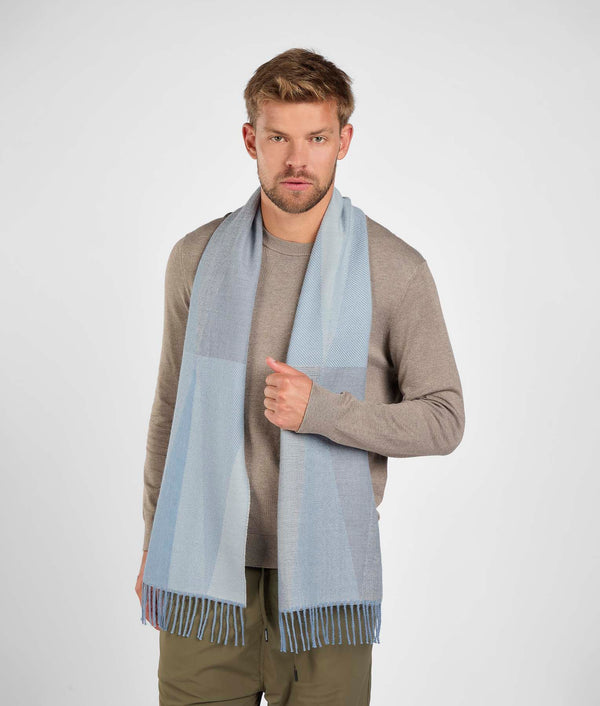 Made of angles scarf - Azul Bebé