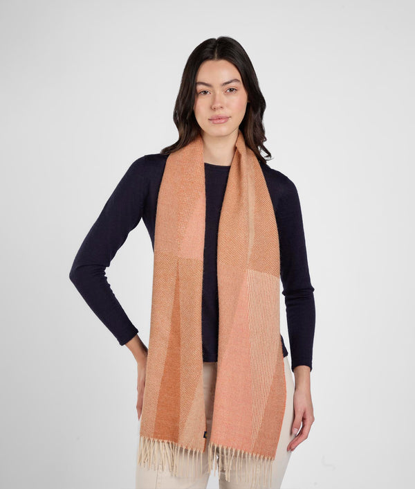 Made of angles scarf - Arrecife de coral