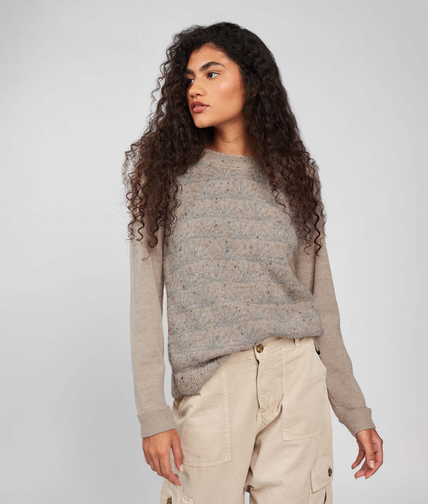 Bicolor Motif Sweater