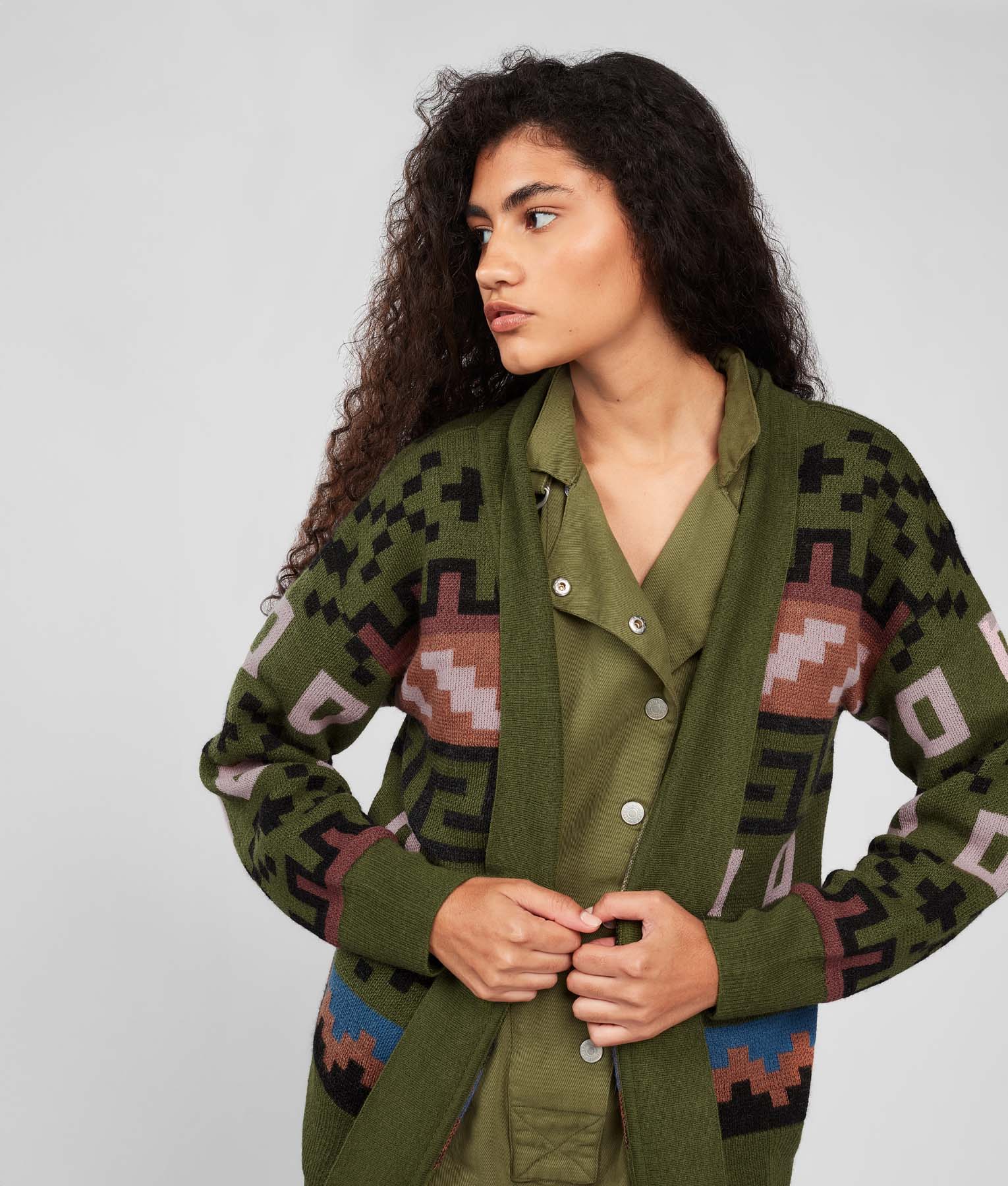 Cardigan Jacquard Desde Las Alturas - Main Image