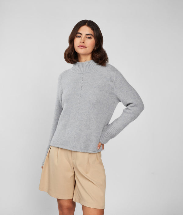 Jersey Turtle Neck Sweater