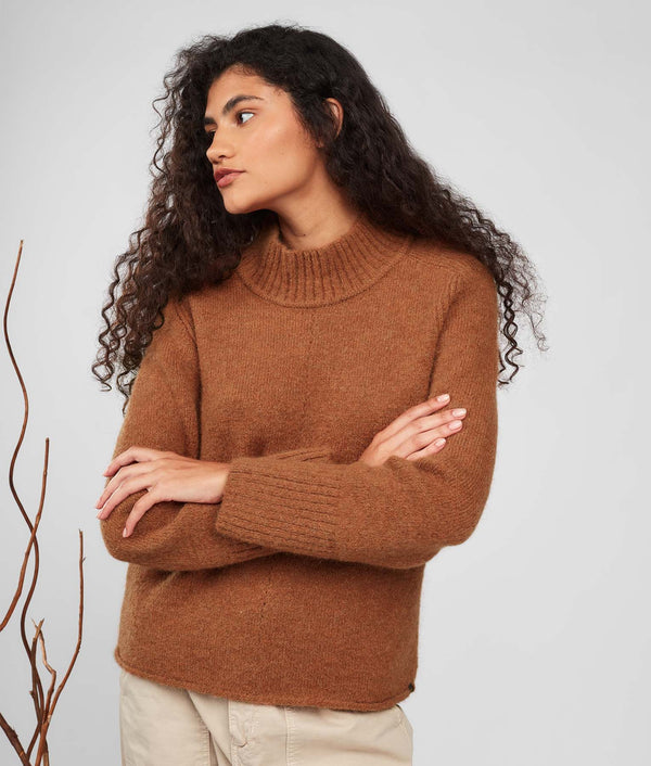 Jersey Turtle Neck Sweater