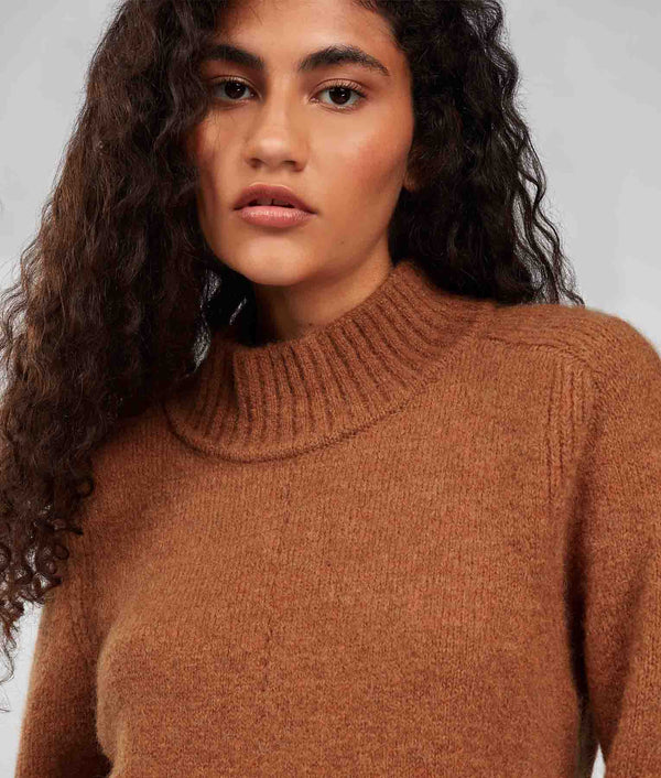 Jersey Turtle Neck Sweater