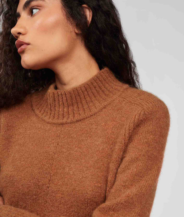 Jersey Turtle Neck Sweater