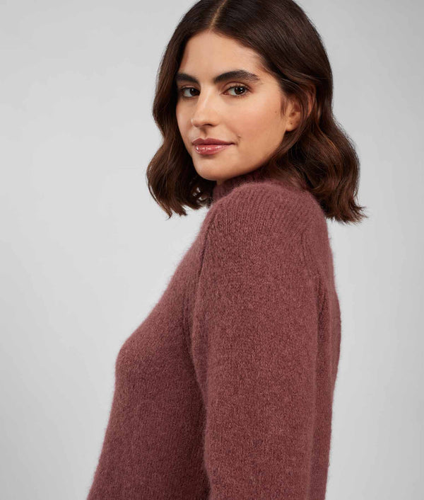 Jersey Turtle Neck Sweater