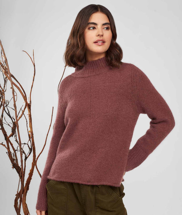 Jersey Turtle Neck Sweater