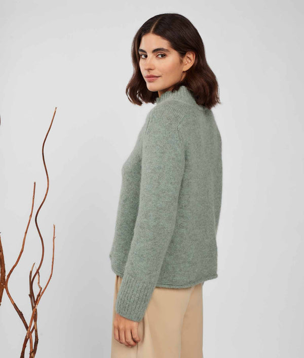 Jersey Turtle Neck Sweater