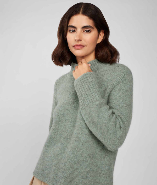 Jersey Turtle Neck Sweater