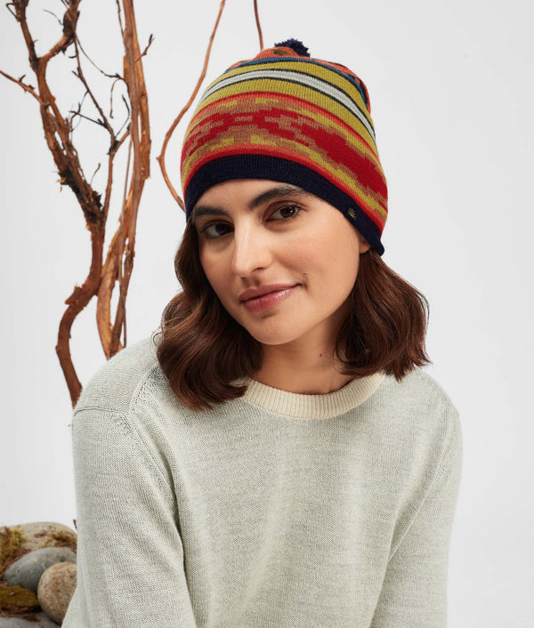 Tipped Jacquard Beanie