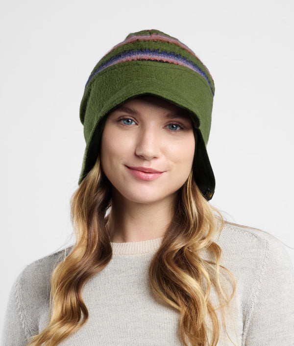 Jacquard Felted Beanie Eardrop