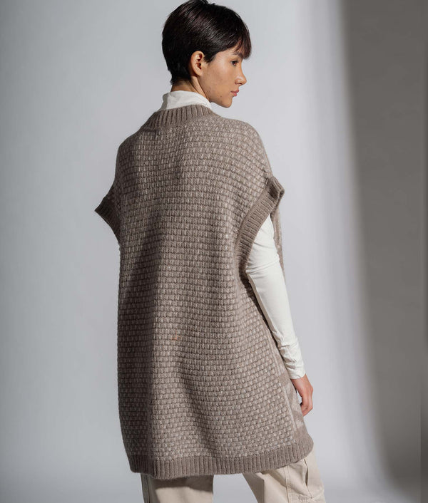 Poncho Con Cierre Frontal