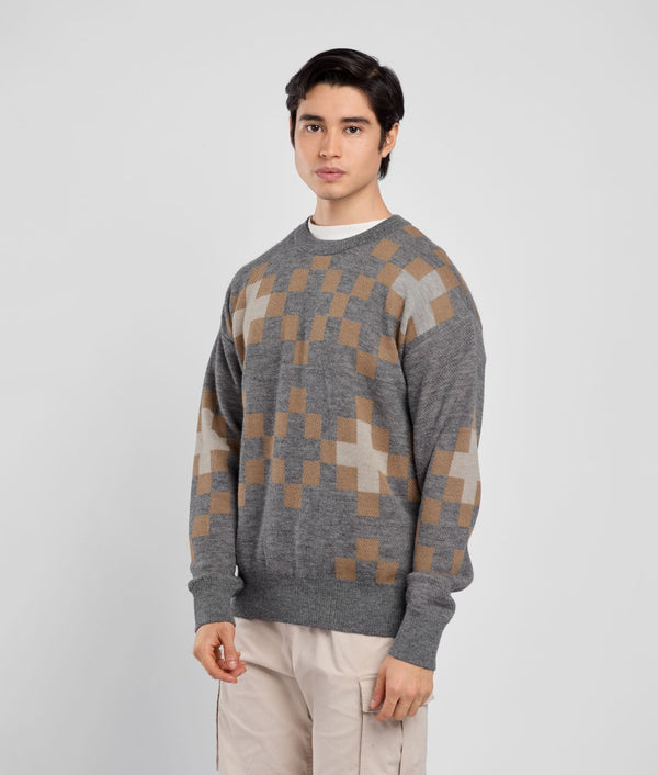 Cross Jacquard Sweater