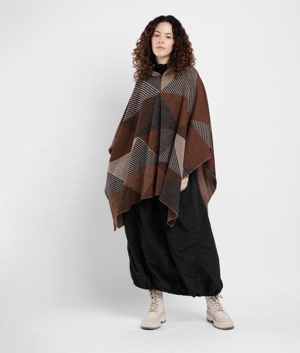 Poncho Con Capucha Simply Geo