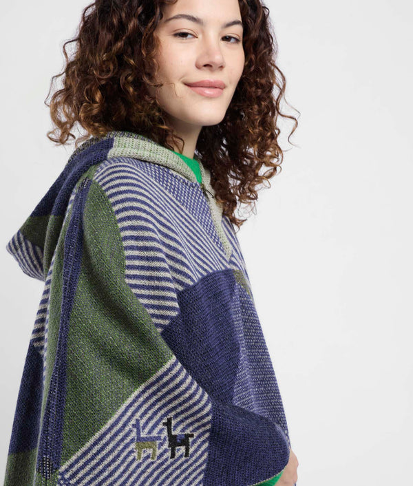 Poncho Con Capucha Simply Geo
