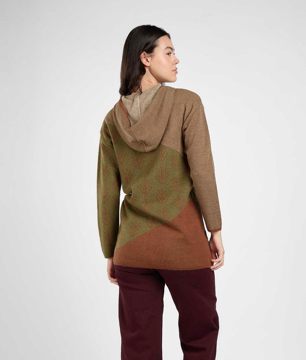 Cárdigan Jacquard - Naranja cálido