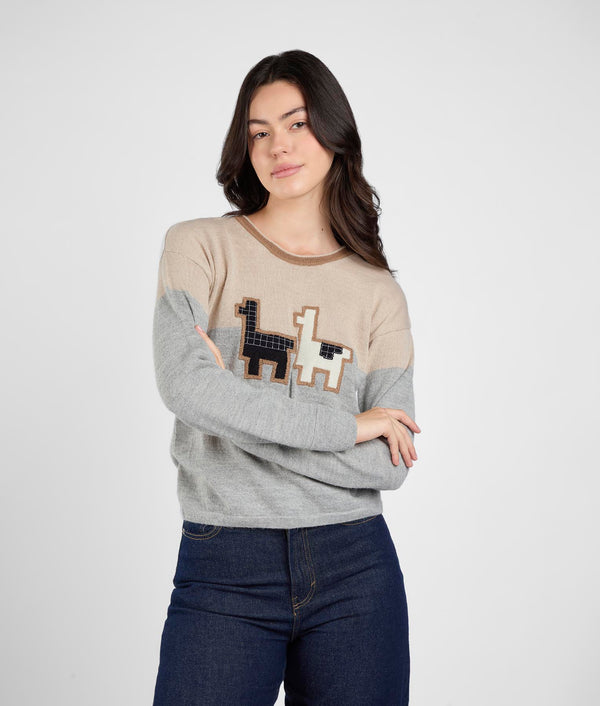 La Pasada Pullover -  Gris cálido