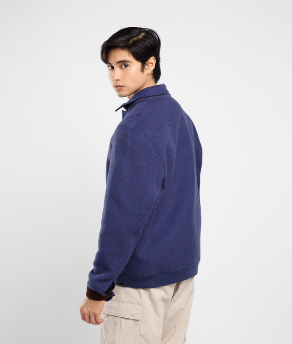 Abrigo Reversible Para Hombre - mocha bisque y azul skipper