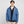Abrigo Reversible Para Hombre - azul coronet y gris castillo