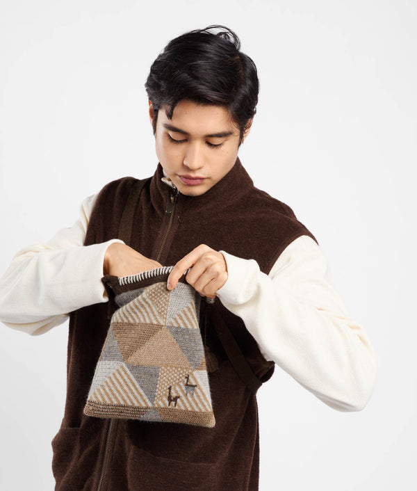 Cartera Geometrica Cuadrada