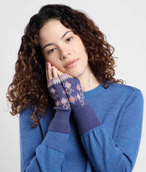 Mitones Jacquard Con Vista Cruzada
