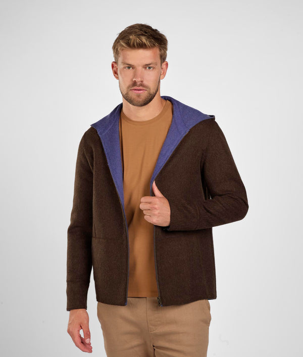 Chaqueta reversible  - Marrón chocolate