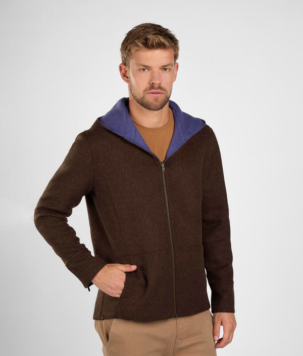 Chaqueta reversible  - Marrón chocolate