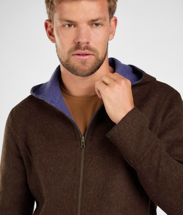 Chaqueta reversible  - Marrón chocolate