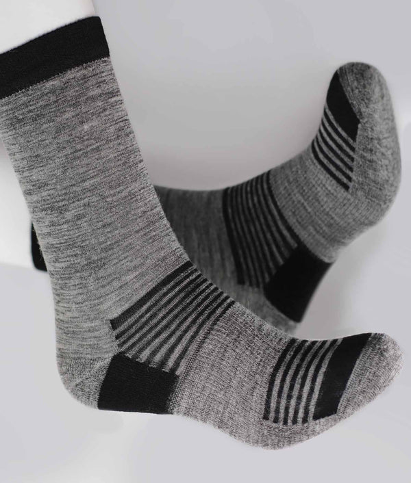 Medias Mujer Deportivas Altas - Gris